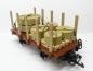 Preview: Holzrungen hell für 2-Achser LGB Toytrain Flachwagen