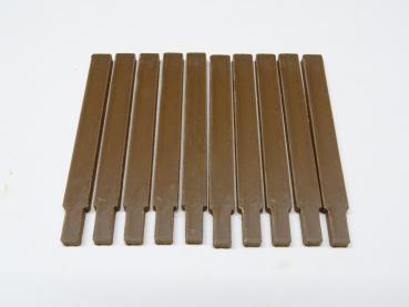 Holzrungen dunkelbraun für 2-Achser LGB Toytrain Flachwagen