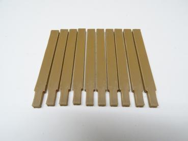 Holzrungen mittelbraun für 2-Achser LGB Toytrain Flachwagen