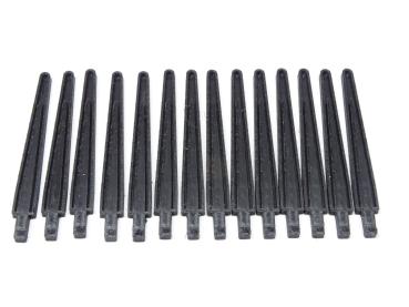 Blechrungen schwarz für 4-Achser LGB Flachwagen