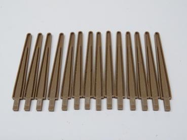 Blechrungen braun für 4-Achser LGB Flachwagen