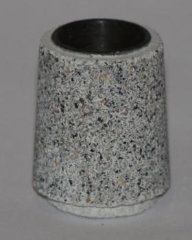 Papierkorb, grau, Granit/Gneis