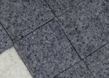 Terrazzoplatten, grau (30+12+6 St)