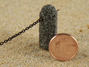 Granitpoller grau m. Kette, Erweiterung 37,5cm