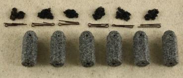 Granitpoller grau m. Kette, Erweiterung 37,5cm