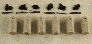 Granitpoller gelb m. Kette, Erweiterung 37,5cm