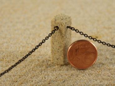 Granitpoller gelb m. Kette, Erweiterung 37,5cm