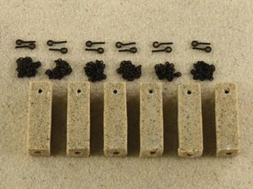 Granitpoller gelb m. Kette, Erweiterung 37,5cm