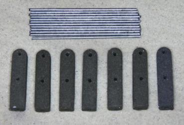 Holmgeländer, Eisen verz., Grundset 37,5 cm