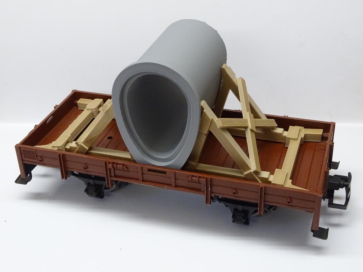 Betonrohr Ei-Profil DN 1200/1800 mit Transportgestell