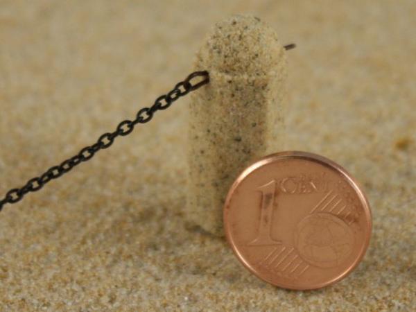 Granitpoller gelb m. Kette, Erweiterung 37,5cm