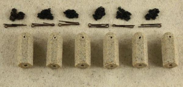 Granitpoller gelb m. Kette, Erweiterung 37,5cm