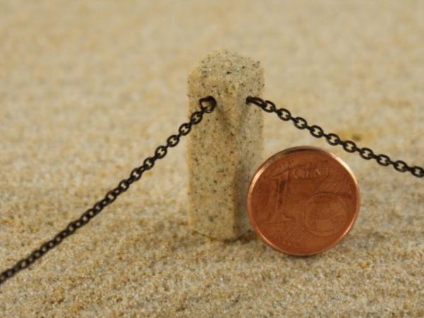 Granitpoller gelb m. Kette, Erweiterung 37,5cm