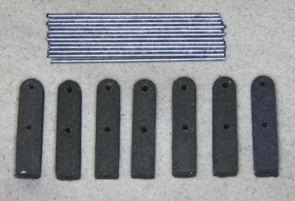 Holmgeländer, Eisen verz., Grundset 37,5 cm