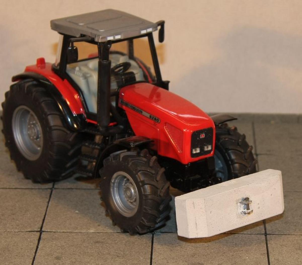 Gewicht mit Zugmaul, 2000kg, für Siku Front fendtgrün