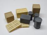 Ladegut Set 2 - Kisten, Fässer, Paletten